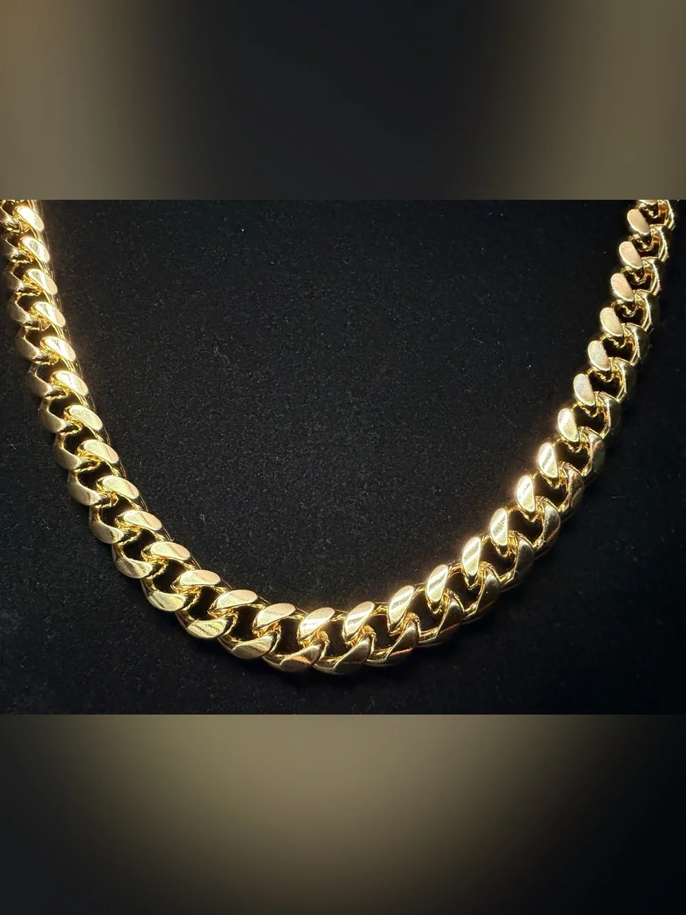 Iced Out Box Lock Cuban 22in 10MM 14K Gold Premium Finish. AAA CZ Brand New